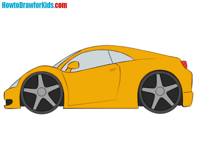 How to draw a car easy for kids