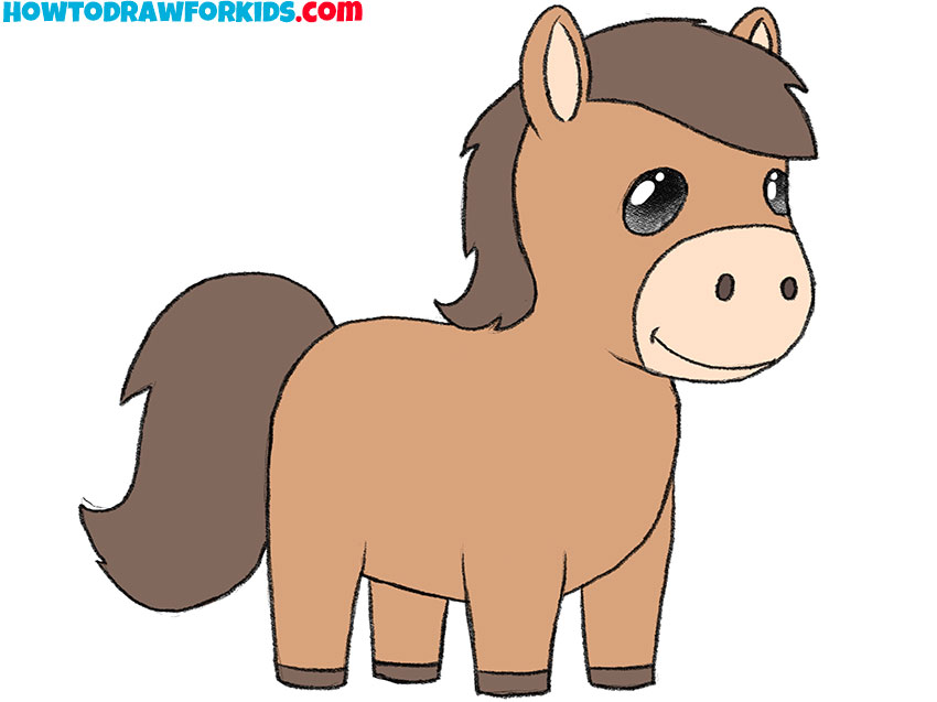 How to draw a horse featured image