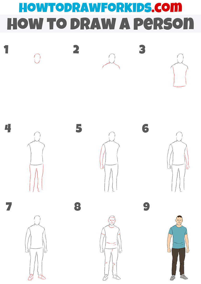 how to draw a person with more realistic proportions