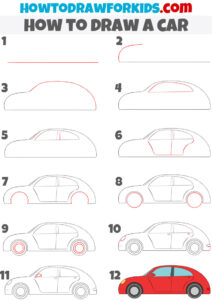 How to Draw a Car - Easy Drawing Tutorial For Kids