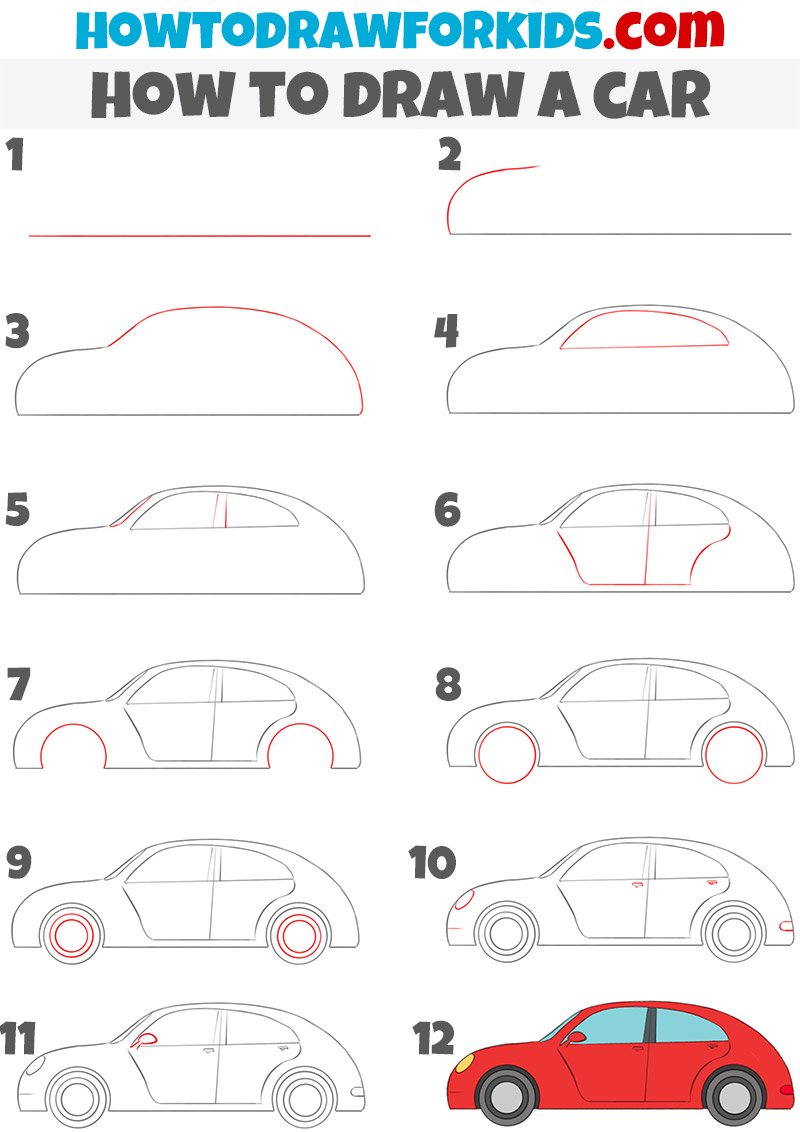 how to draw a car (1)