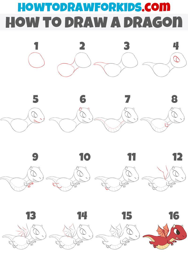 How to Draw a Dragon Very Easy