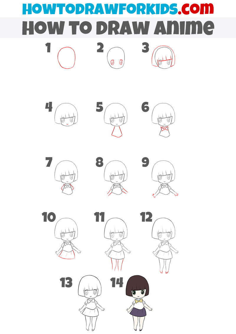 How to Draw Anime Step by Step - DrawingNow