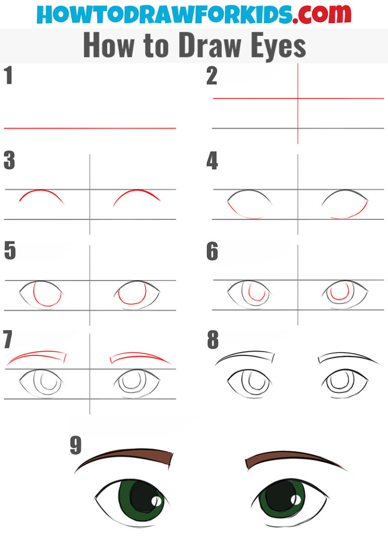 How to Draw Eyes | Easy Step by Step Drawing Tutorial