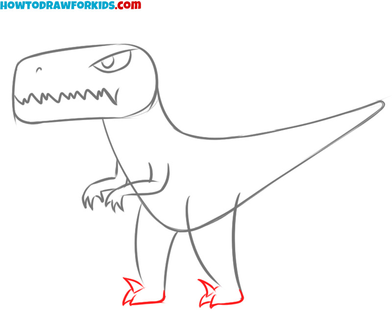 how to draw a dinosaur