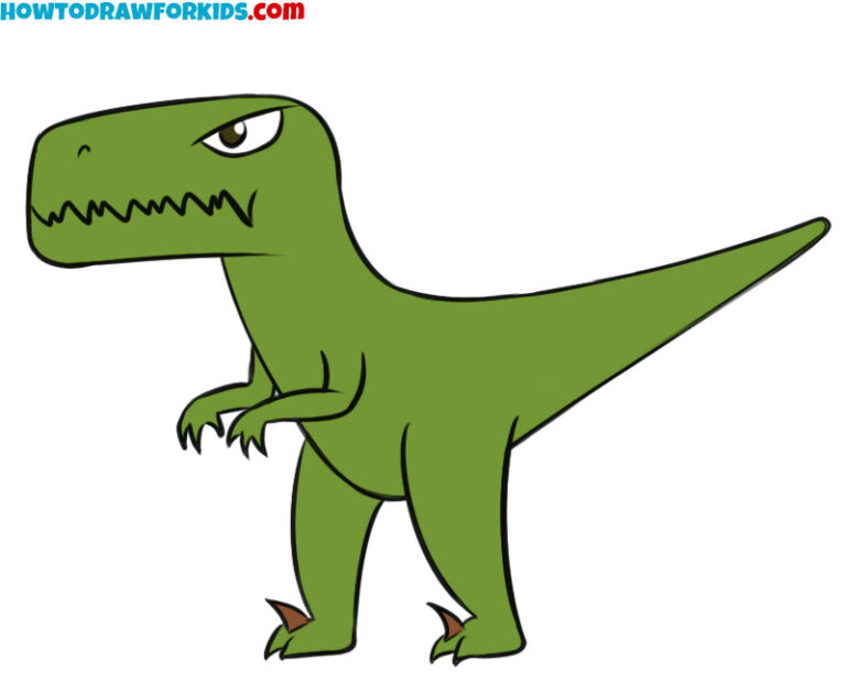 How to Draw a Velociraptor for Kids Drawing Tutorial For Kids