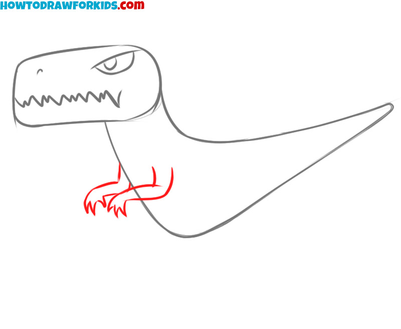 velociraptor drawing