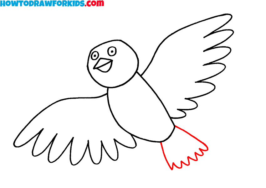 How to draw a pigeon for kids
