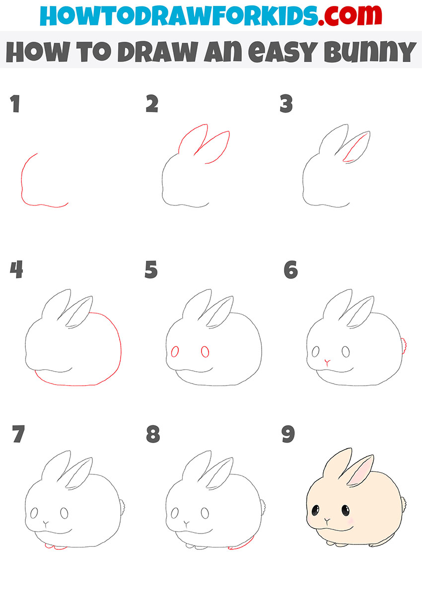 alternative bunny drawing technique