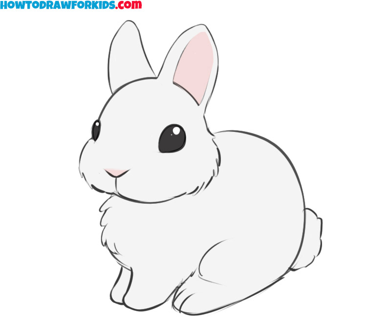 Color the bunny drawing