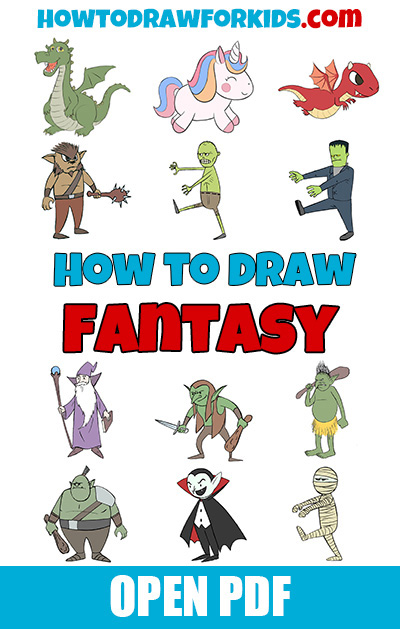 How to draw fantasy PDF book