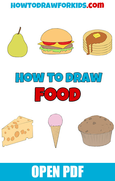 How to draw food PDF book