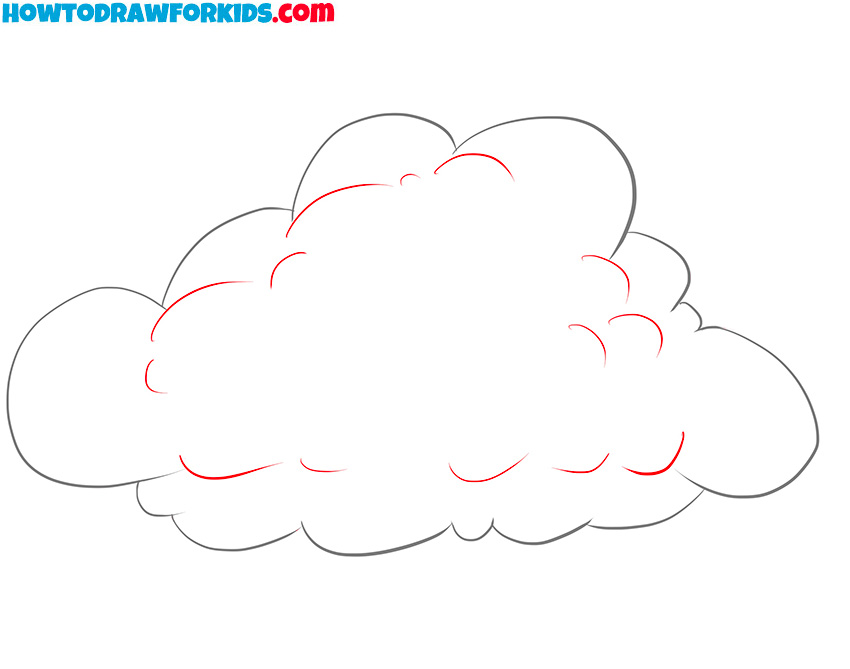 How to draw a cloud for kids