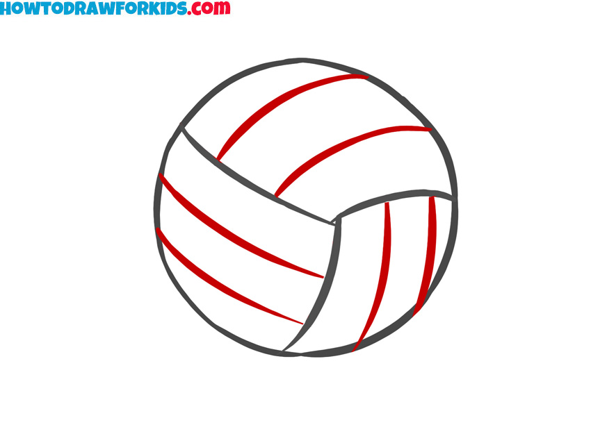 Volleyball drawing tutorial