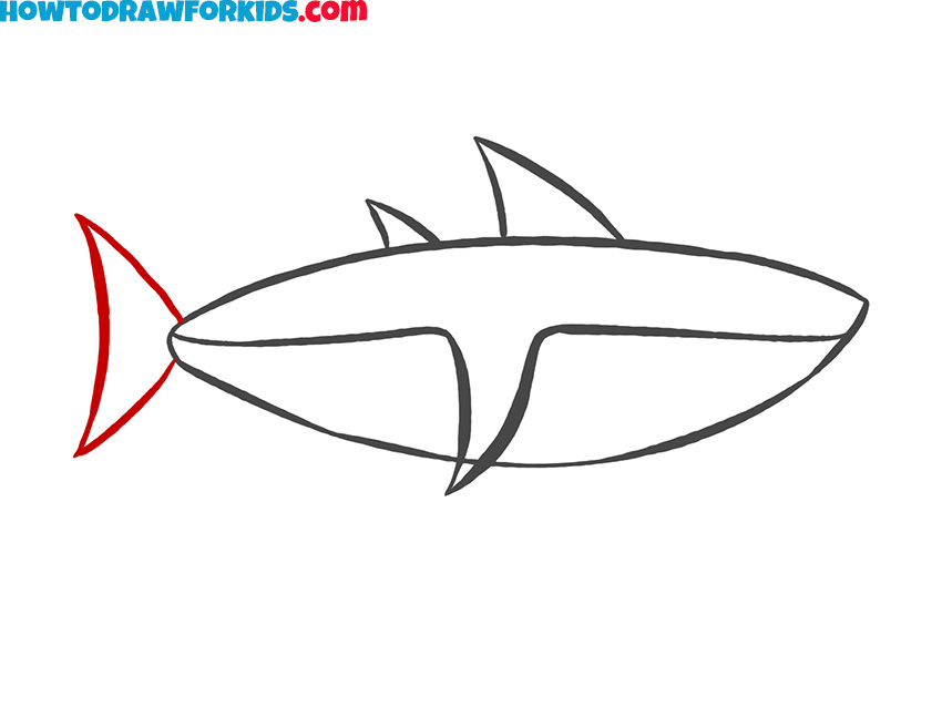 how to draw a Shark for kids