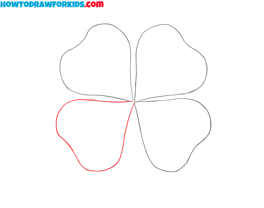 Four-leaf clover drawing lesson for kids