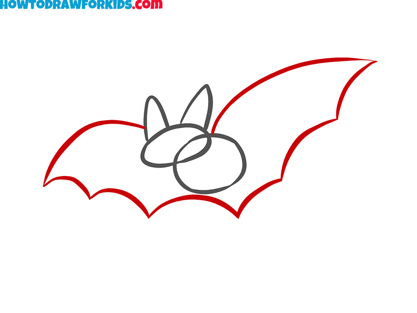 how to draw a halloween bat