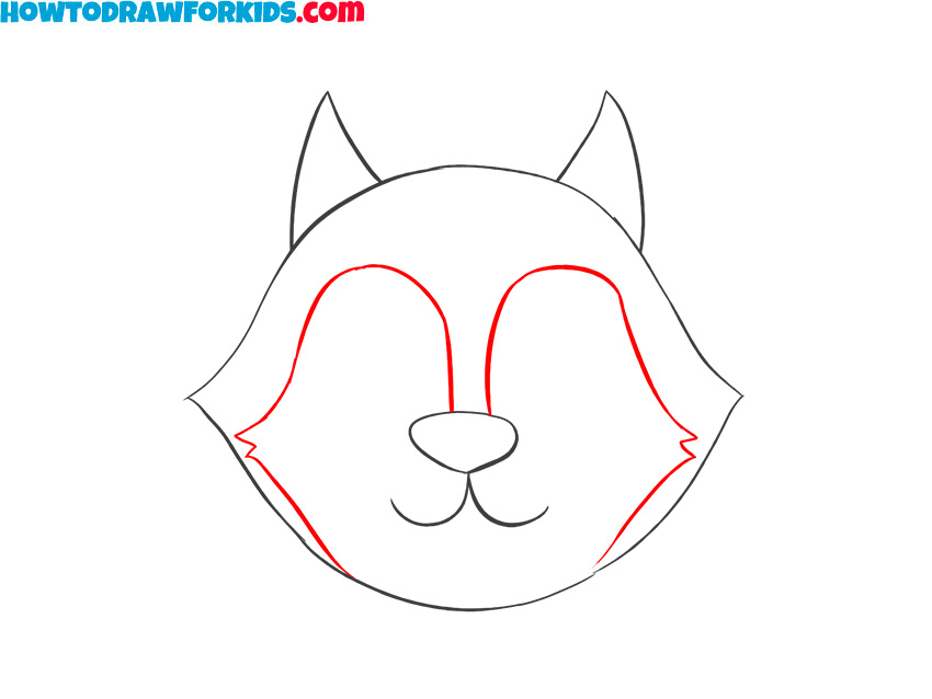 wolf face drawing guide