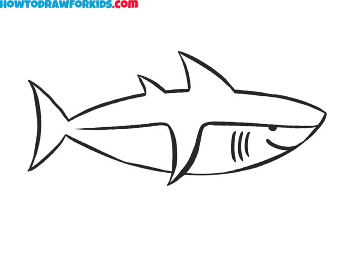 How to Draw a Shark - Easy Drawing Tutorial For Kids