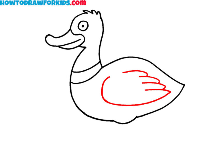 How to Draw a Duck - Easy Drawing Tutorial For Kids