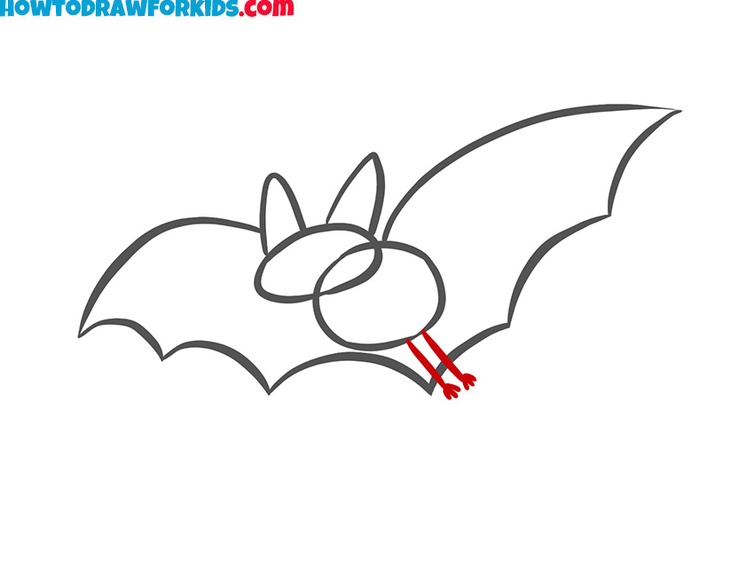 how to draw a bat for kids