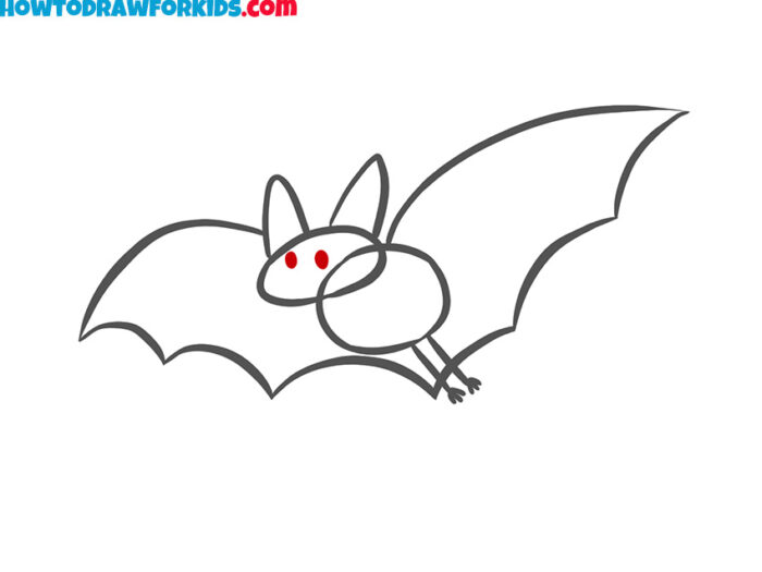 How to Draw a Bat - Easy Drawing Tutorial For Kids