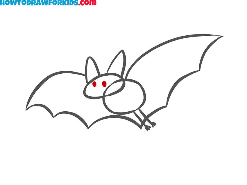 how do you draw a bat