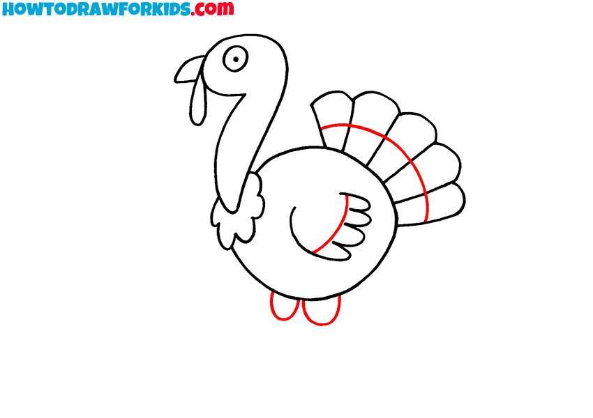6 how to draw a turkey for kids