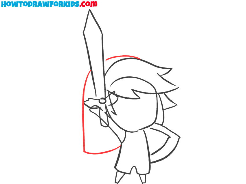 how to draw link from legend of zelda