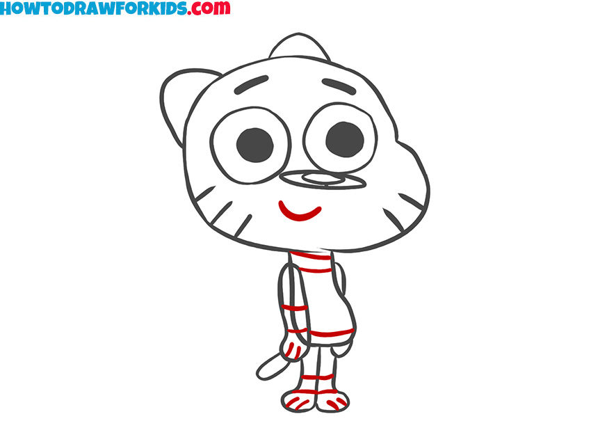 How to draw Gumball Watterson