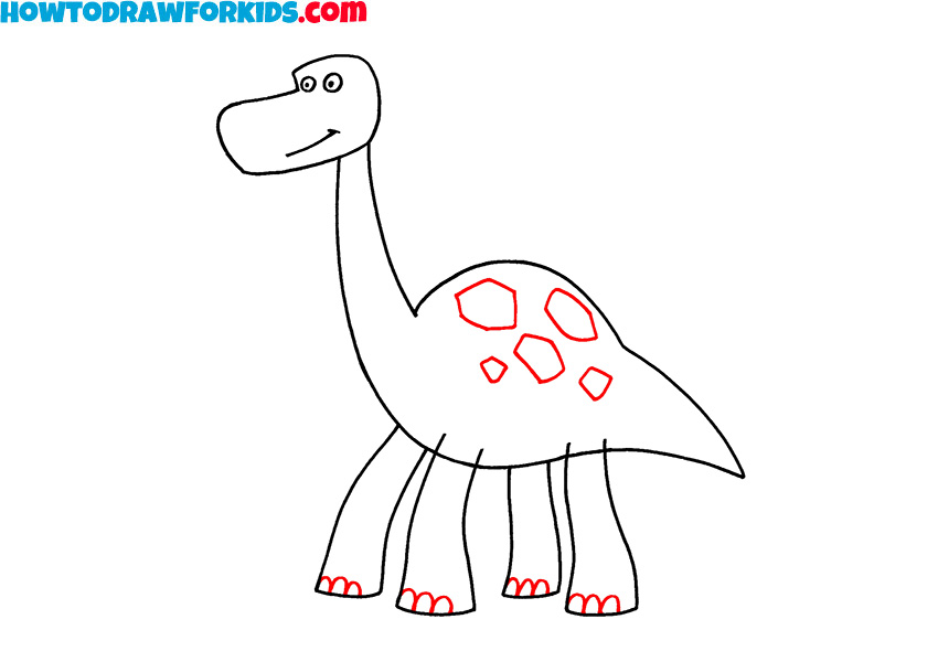 7 dinosaur drawing guide