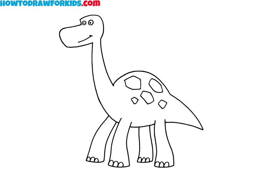 8 dinosaur drawing