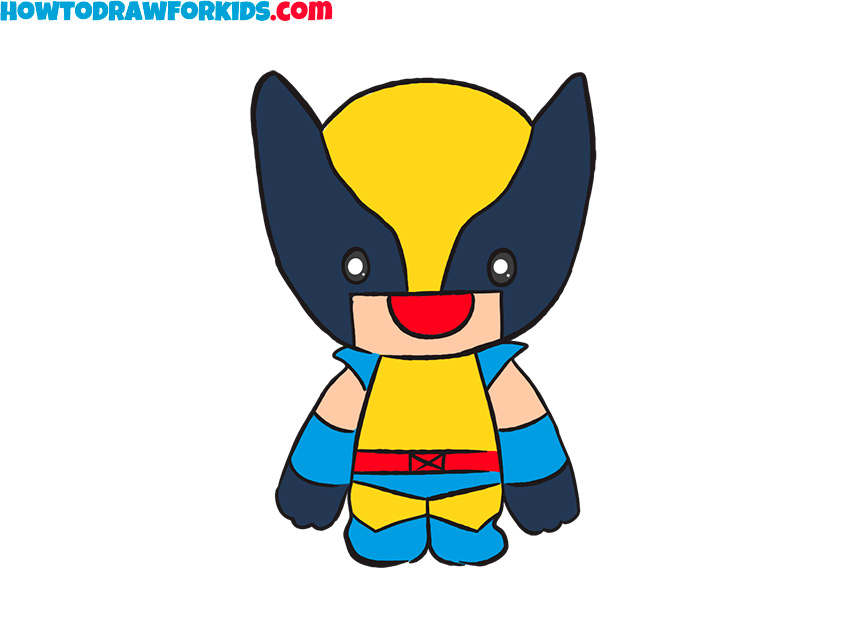 How to Draw Wolverine - Easy Drawing Tutorial For Kids