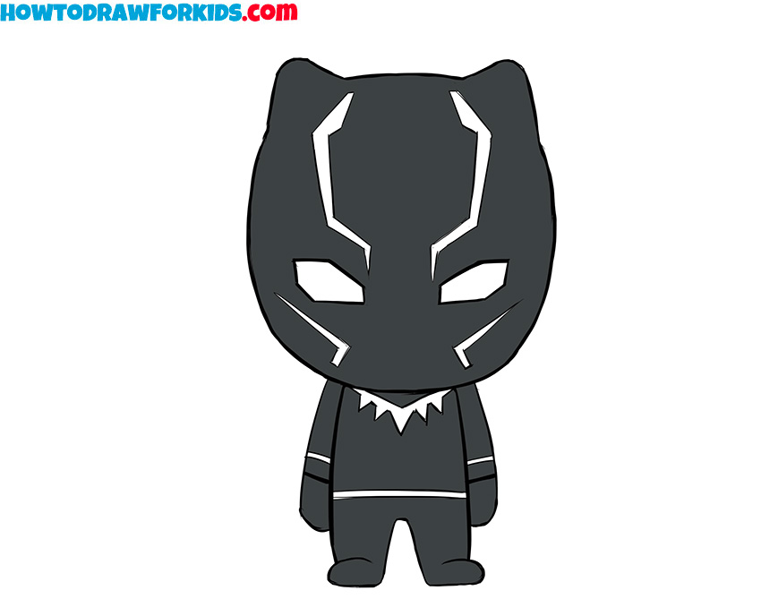 How to Draw Black Panther - Easy Drawing Tutorial For Kids