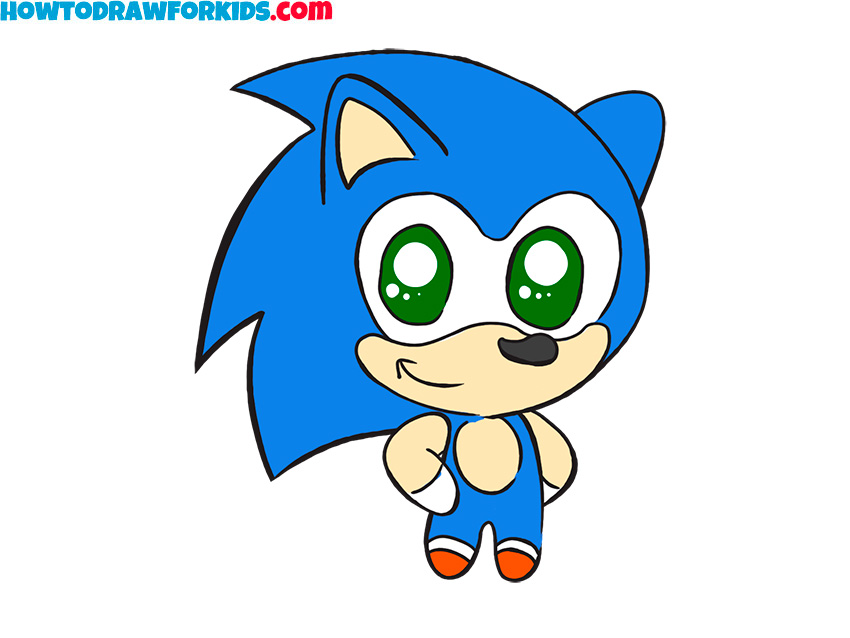 How To Draw Sonic Easy Drawing Tutorial For Kids