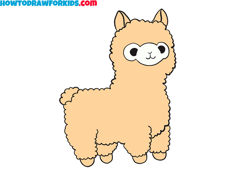 How to Draw a Llama Easy Drawing Tutorial For Kids