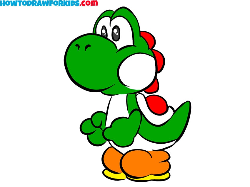 Add the recognisable colors of Yoshi