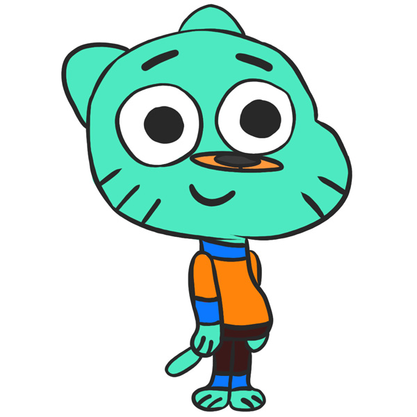 How to Draw Gumball - Easy Drawing Tutorial For Kids