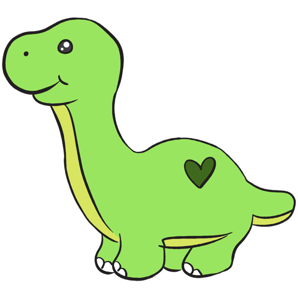 How To Draw A Cute Dinosaur Step By Step Bobo Cute Ar - vrogue.co