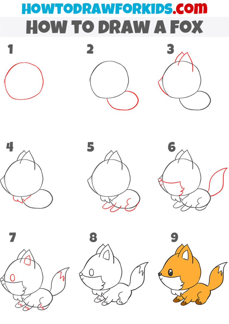 Simple fox drawing