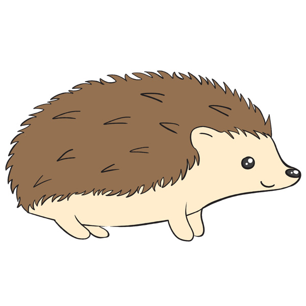How to Draw a Hedgehog - Easy Drawing Tutorial For Kids