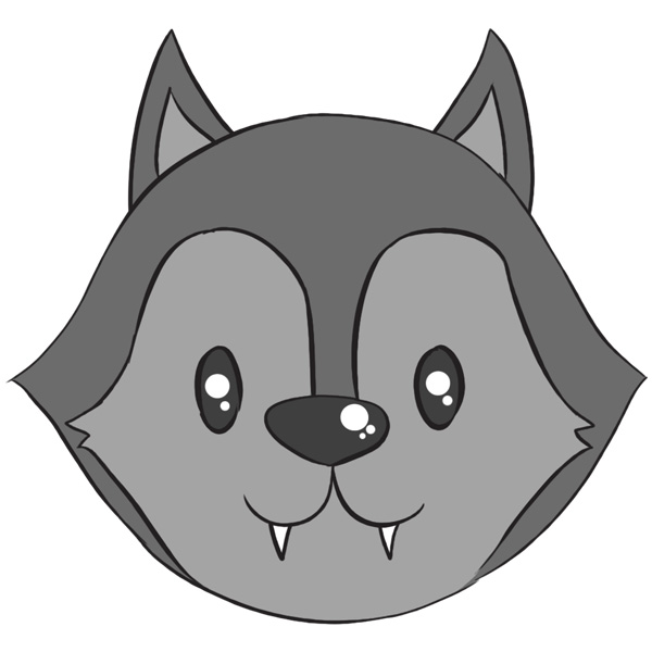 How to Draw a Wolf Face Easy Drawing Tutorial For Kids