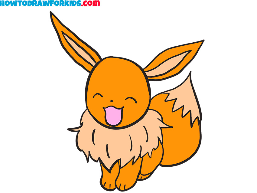 How To Draw Eevee Pokemon Eevee Draw Drawing Tutorial - vrogue.co