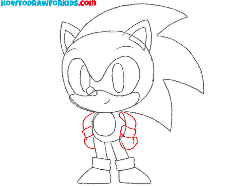 adding Sonic's arms