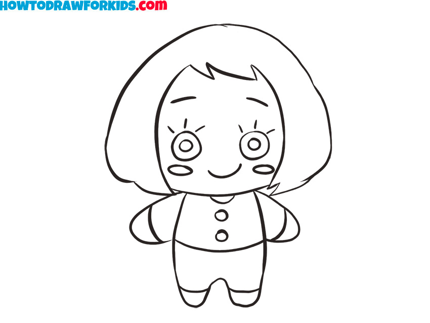 doll toy how to draw