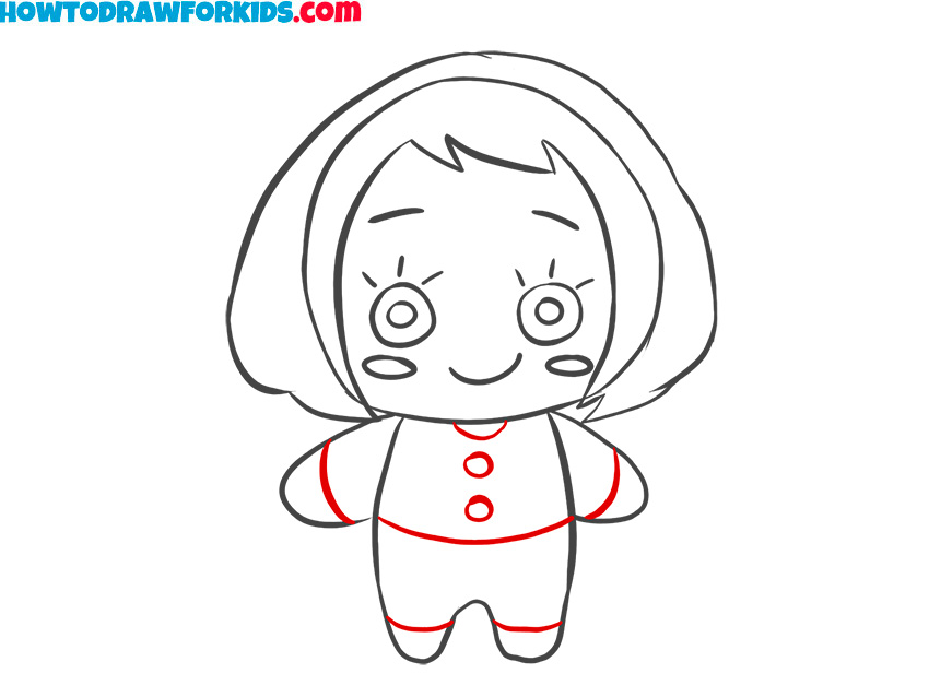 easy way to draw the doll for kids