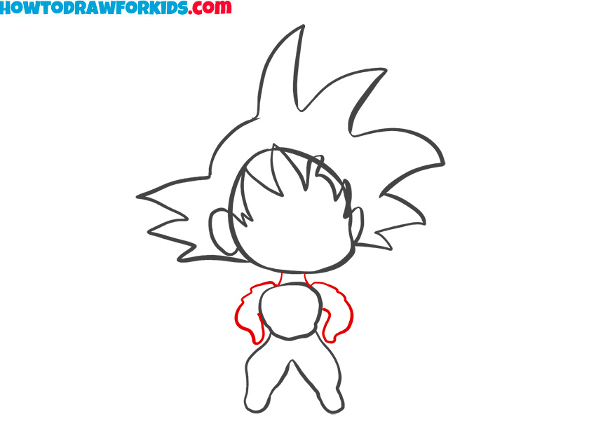 how to draw anime goku easy for kids