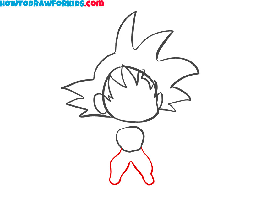 how to draw anime goku easy