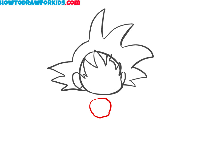 how to draw anime goku