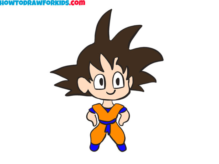 How to draw Goku from the anime Dragon Ball
